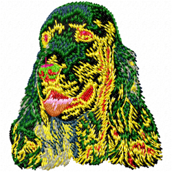 Dogs Embroidery Design 6